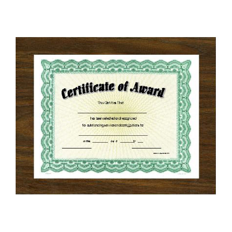 Certificate Plaque - Walnut